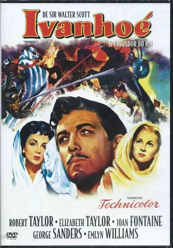 Dvd Ivanhoé O Vingador Do Rei - Elizabeth Taylor - Lacrado