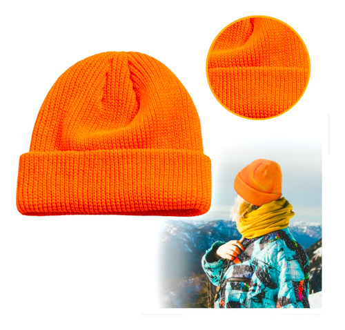 Gorro Termico Color Naranja Paquete De 10 Pzs