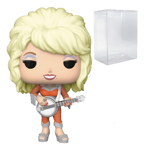 Figura De Vinilo Dolly Parton Pop Con Protector De Caja