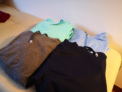 Buzos En Algodón Colores Gris, Azul Oscuro, Celestes Y Menta