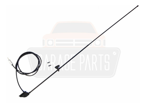 Imagem 1 de 4 de Antena Coluna 3 Estágios Preta P/ Adaptação Mitsubishi L200