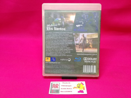 Grand Theft Auto Five 5 Gta 5 Playstation 3 Ps3 *portada Custom* (Usado)