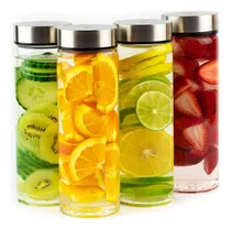 Comprar Botellas De Jugo Paquete De 4 Botellas De Vidrio De Boca Con