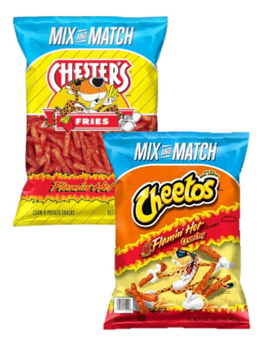 2 Bolsas Cheetos Flamín Hot + Chester's Fries Mix And Match