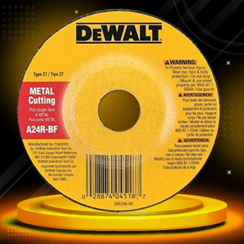 Disco Para Cortar Metal Tipo Cd 4,5'' Dewalt