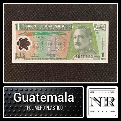 Guatemala - 1 Quetzal - Año 2008 - P #115 - Plástico
