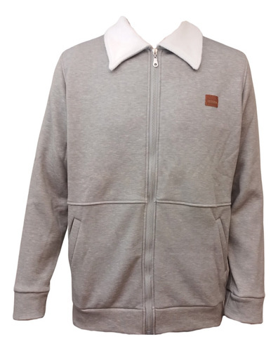 Campera Cuello Algodon Frizado Premium Piel Interna Hombre