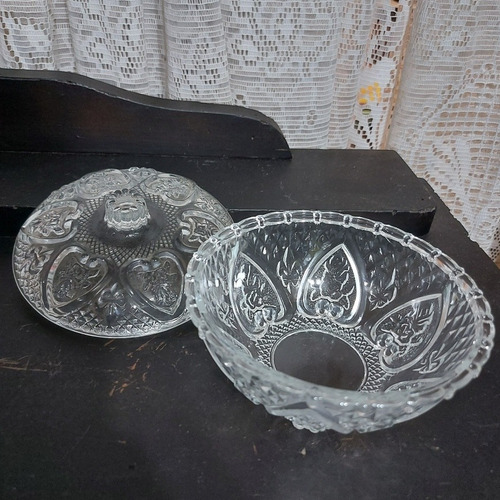 Imagem 8 de 10 de Bomboniere Baleiro Antigo De Cristal Perfeito Estado
