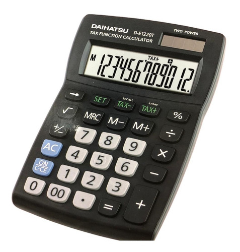Imagen 2 de 5 de Calculadora Daihatsu D-e1220t 12 Digitos De Escritorio