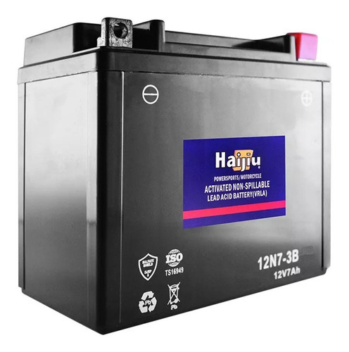 Bateria Moto Haijiu 12n7-3b 12n73b Gn 125 Gmx 150 Avant