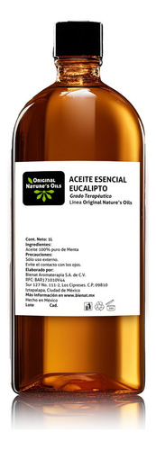 Aceite Esencial De Eucalipto 1 Litro 100% Natural 100% Puro
