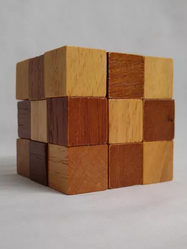 Brinquedo Educativo com 4 Quebra Cabeça Puzzle 3d Madeira - Cubo Store