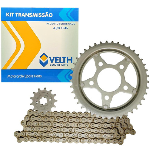 Kit Relação Transmissão Honda Cbx 200 Strada Aço 1045 Velth