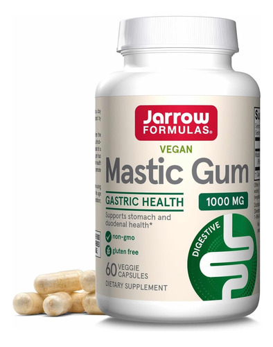 Mastic Gum 1000mg (60 Cápsulas) Increíble Soporte Digestivo