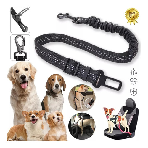 Cinturón De Seguridad Multifuncional Para Mascotas,2pcs
