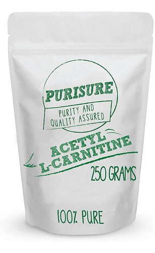 Purisure Acetyl L-carnitine (alcar) En Polvo, 250 G, Agudiz