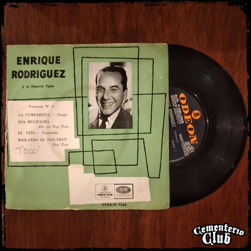 Enrique Rodriguez - Vol 3 - Ep Odeon Vinilo Single