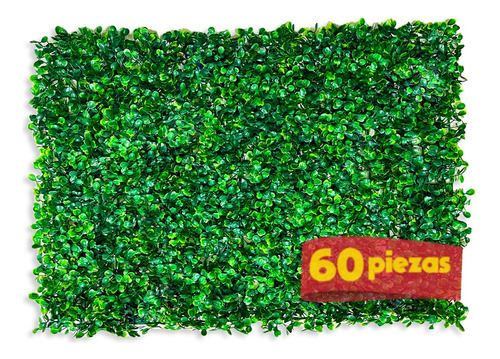 Muro Verde Follaje Artificial Jardin Vertical Sintetico 60pz