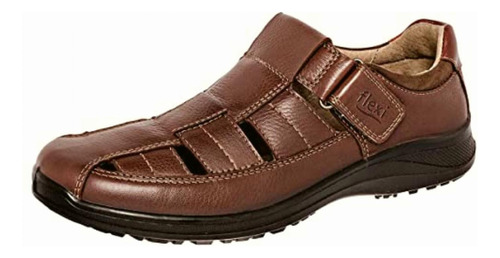 Flexi 50807 Zapato Santiago Para Hombre, Color Tan, Talla