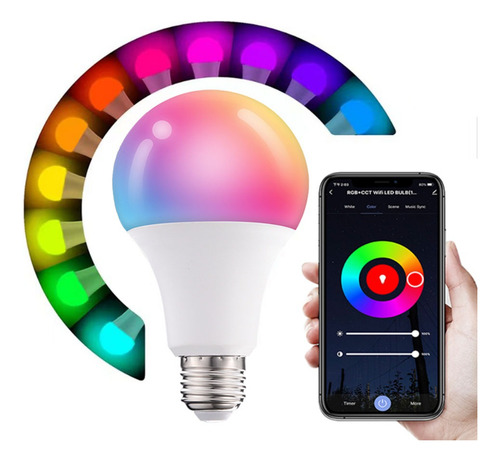 4 Focos Led Wifi Inteligentes De 10 Vatios