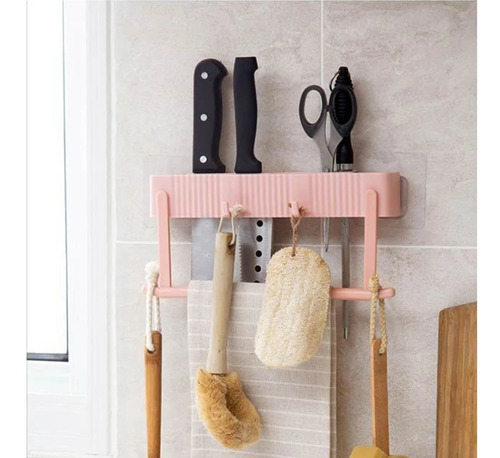Imagen 3 de 4 de Organizador De Utensilios Para Pared Con Adhesivo Rxl