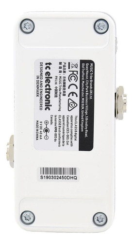 Pedal Afinador Chromático Tc Electronic Polytune Branco Branco