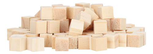 Nuevo 1 100 Unidades Cubos De Madera, Bloques Cuadrados De