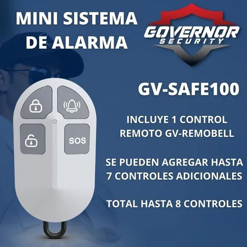 Mini Sistema De Alarma Inalambrico Governor Gv-safe100 W3