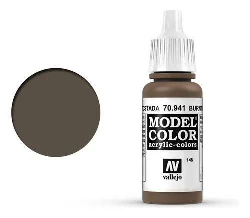 Vallejo Model Color 17ml Pintura Acrílica Color 148 Sombra Tostada 70.941