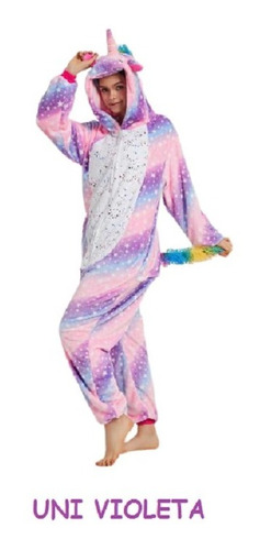 Imagen 6 de 10 de Pijama Kigurumi Niños Unicornios Animales Mameluco Disfraz