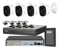 Comprar Kit Dahua Dvr 8ch + 4 Camaras Full Hd 2mp Lente2.8 Disco Ssd