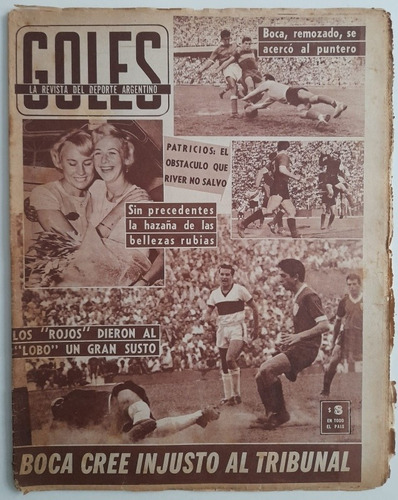 Revista Goles 745 Gimnasia Independiente Huracan River 1962