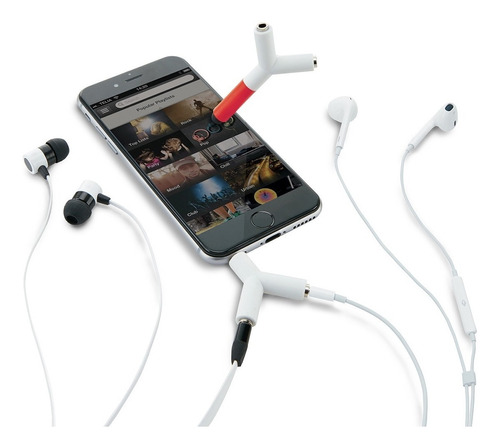 Adaptador De Sonido Doble Con Stylus Tree 