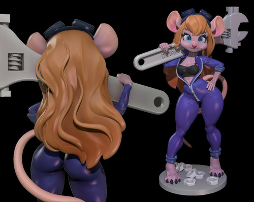 Archivo Stl Impresión 3d - Chip And Dale - Gadget Hackwrench