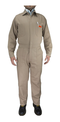 Overol Industrial Gabardina Khaki Tipo Pemex 100% Algodón