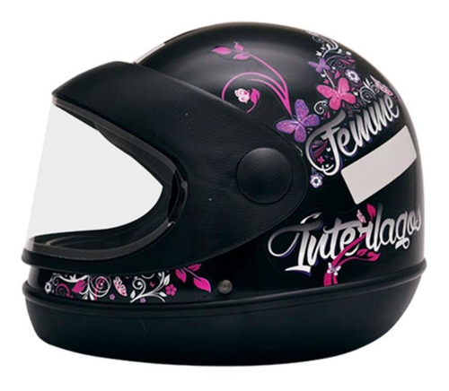 Capacete Gow Interlagos Preto Femme