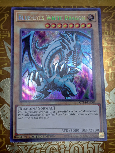 Yugioh Blue Eyes White Dragon Ct14-en002 Original Secret Rar