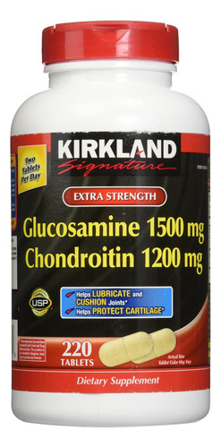 Kirkland Glucosamina Extra Fuerza 0.05 Oz Condroitina 220 T.