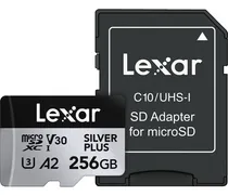 Comprar Tarjeta de memoria Lexar Micro Sd Xc 256 GB 205 MB\u002Fs Silver Plus LMSSIPL256G-BNANU