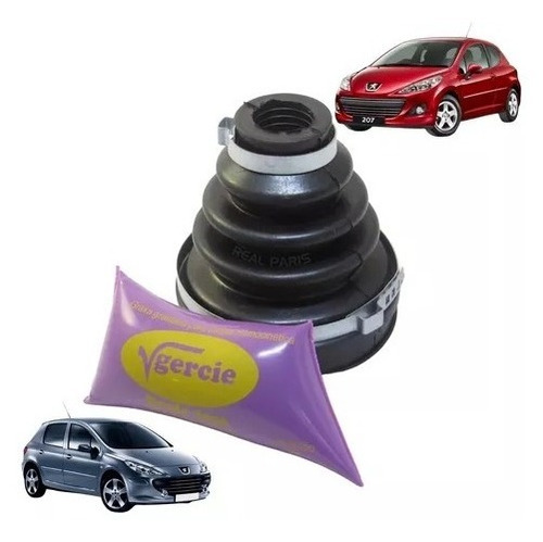 Coifa Homocinetica Cambio Peugeot 206 207 C3 Eixo Fino