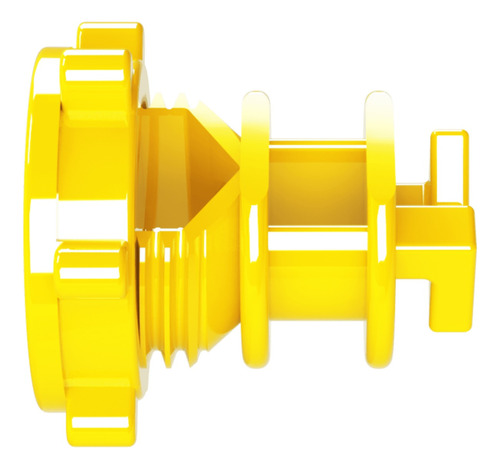 Isolador Cerca Elétrica Guia Vergalhão 3/8 - C/100 - Amarelo