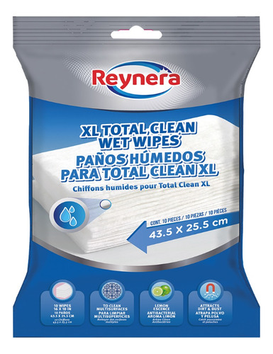 Toallas Humedas Antibacteriales Para Total Clean Reynera