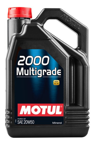 Imagen 1 de 2 de  Motul 2000 20w50 Multigrado 4 Lt Mineral Aceite Motor Nafta