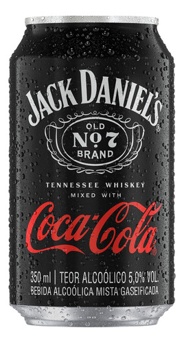Bebida Mista Whisky Jack Daniel's Old 7 E Coca-cola 350ml