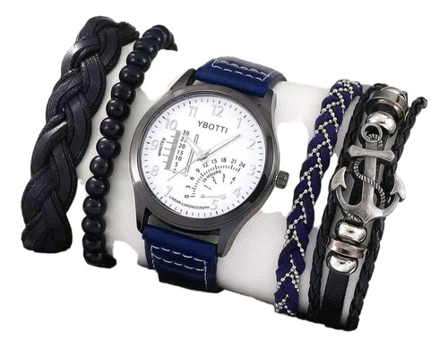 Reloj  De Pulso Para Hombre/combo Pulseras