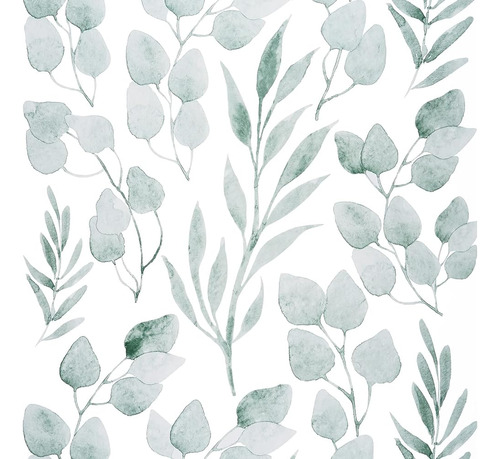 Caltero Green Leaf Wallpaper Floral Wallpaper Peel And Stick