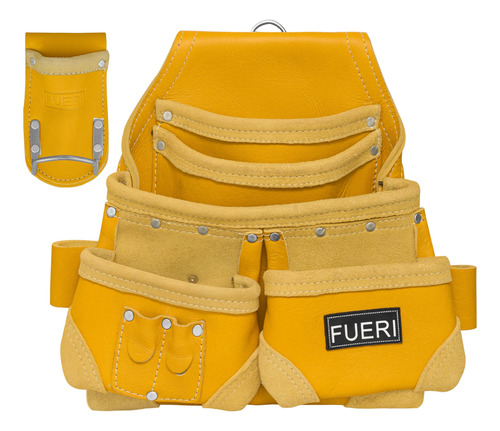 Fueri Bolsa De Herramientas De Cuero Para Carpinteros, Kit .