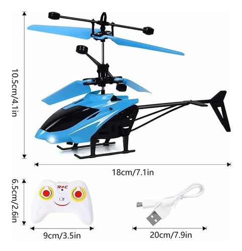 Helicóptero de juguete recargable con sensor de mini dron