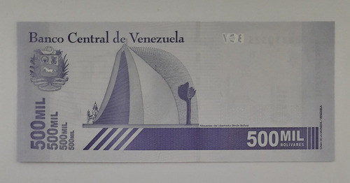 Cédula Fe Estrangeira 500.000 Bolívares Venezuela