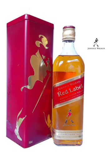 Whisky Johnnie Walker Red 700cc S/dosificador C/metálica